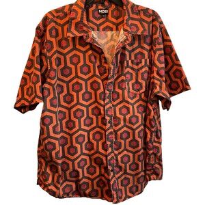 Middle Of Beyond Button Down Shirt The Shining Print MOB Men's 3X